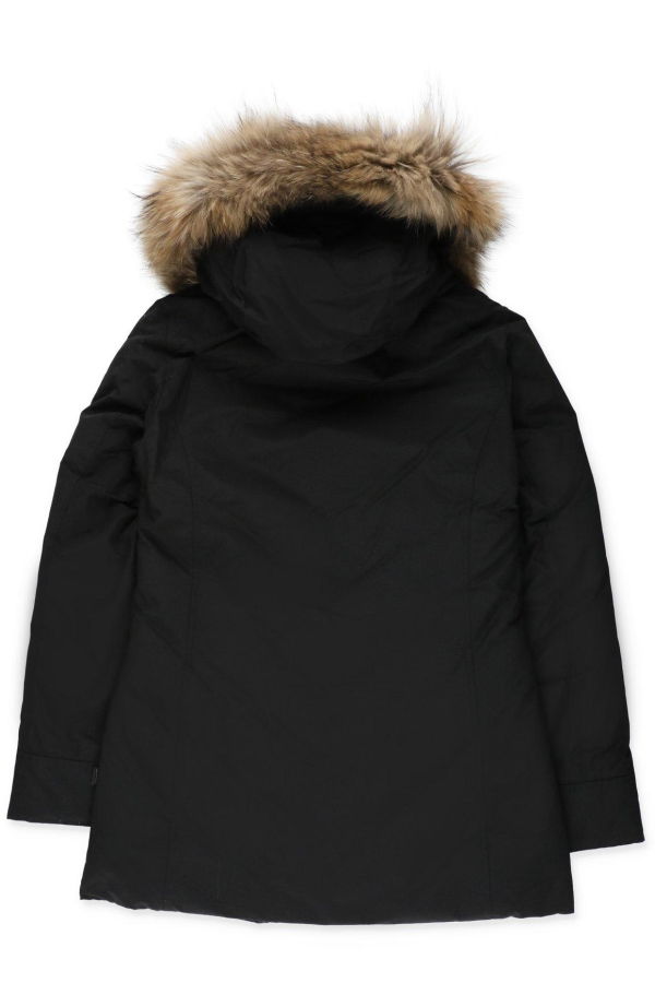 KIDS Woolrich Long-Sleeved Hooded Jacket - Black