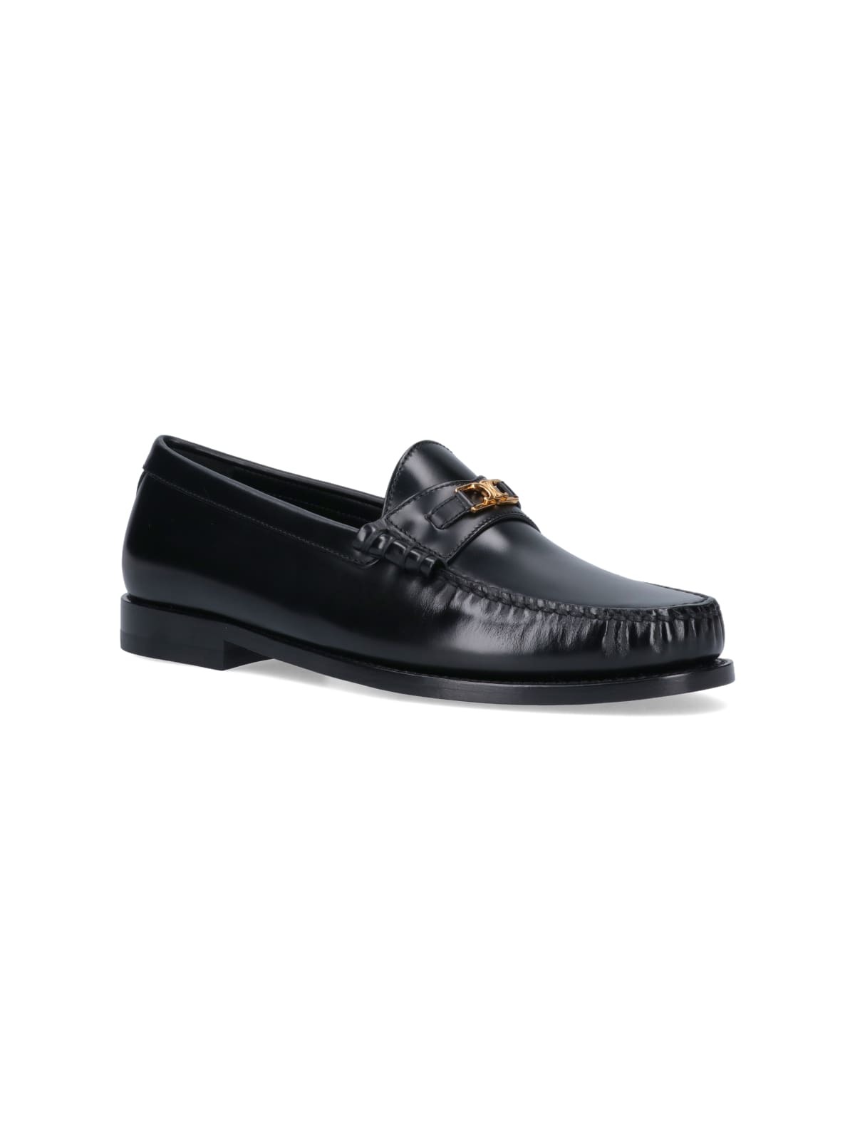 Celine Triomphe Loafers - Black - Image 2 of 5
