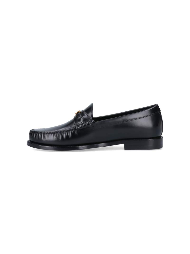 Celine Triomphe Loafers - Black