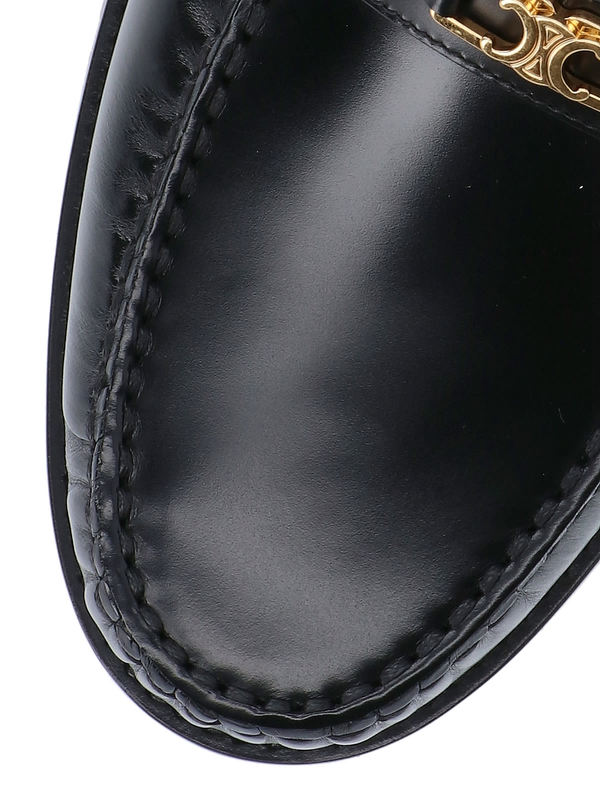 Celine Triomphe Loafers - Black