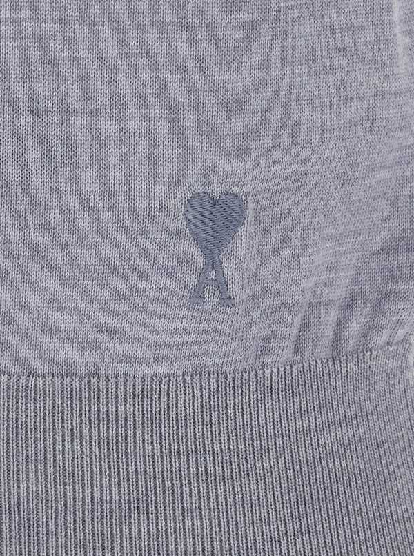Ami Alexandre Mattiussi Ami De Coeur Polo - Gray