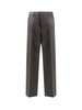 Ami Alexandre Mattiussi Virgin Wool Trousers - Gray - Thumbnail 1