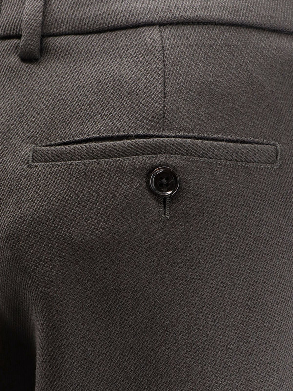Ami Alexandre Mattiussi Virgin Wool Trousers - Gray
