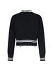 Marni Crop Crew Neck Sweater - Black - Thumbnail 2