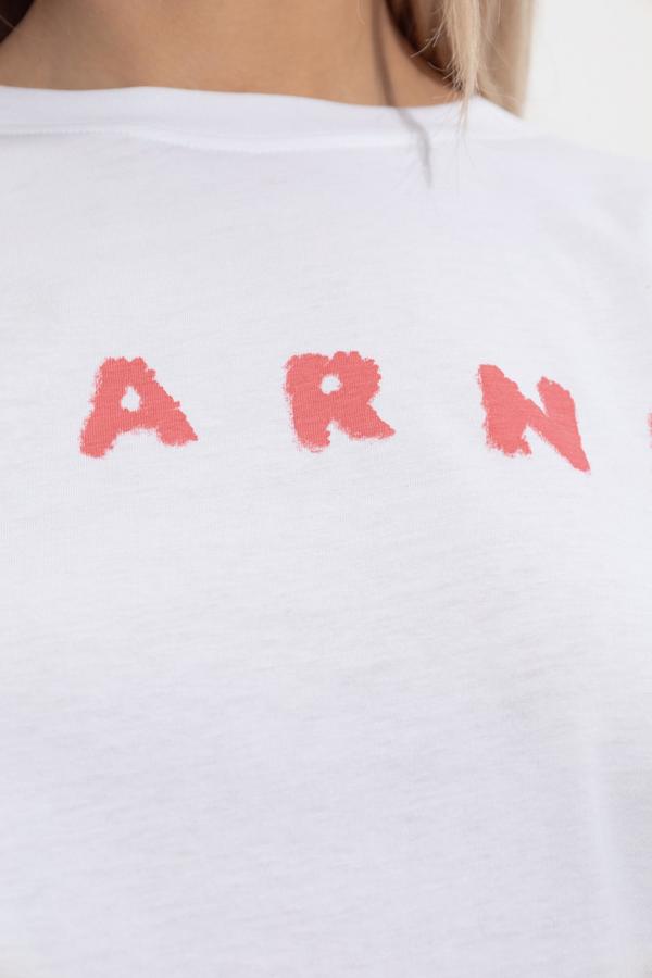 MARNI ホワイト 赤ロゴ Tシャツ　新品　未使用　タグ付 Marni ロゴ Tシャツ 通販 - FARFETCH