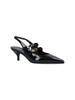 Celine Mary Jane Slingback Pumps - Black - Thumbnail 2