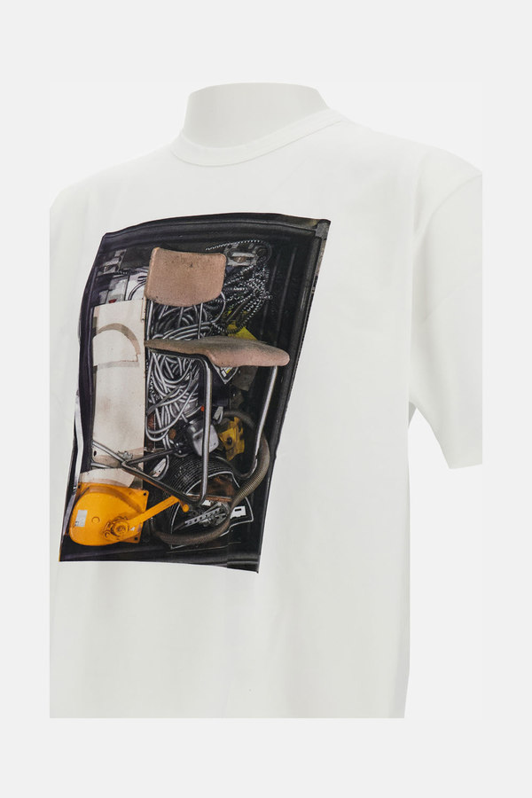 JUNYA WATANABE Cotton Jersey Thomas Struth Tee - White