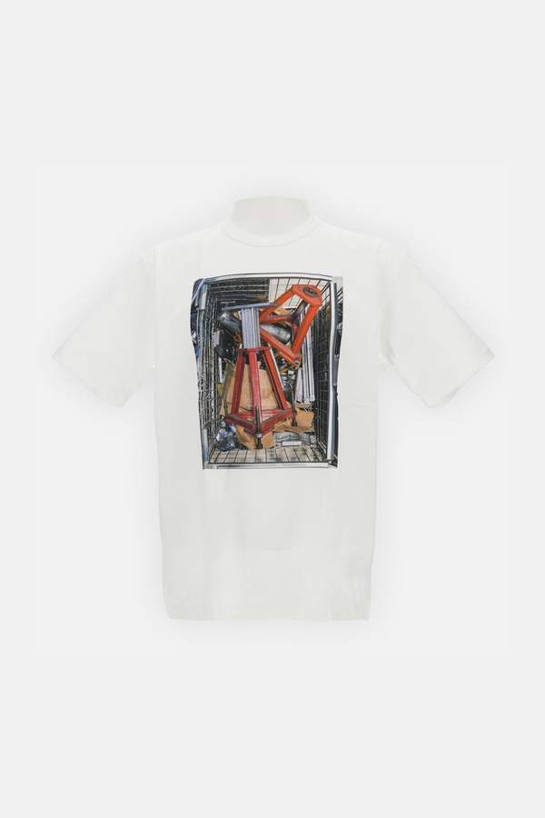 JUNYA WATANABE Cotton Jersey Thomas Struth Tee - White