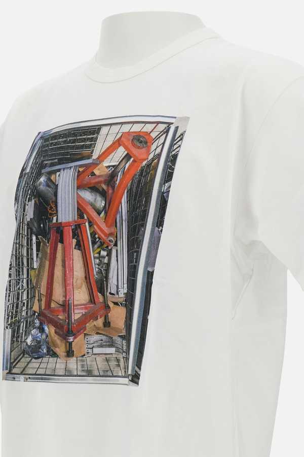 JUNYA WATANABE Cotton Jersey Thomas Struth Tee - White