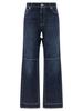 Jean Paul Gaultier Blue Cut-Out Jeans - Blue - Thumbnail 1
