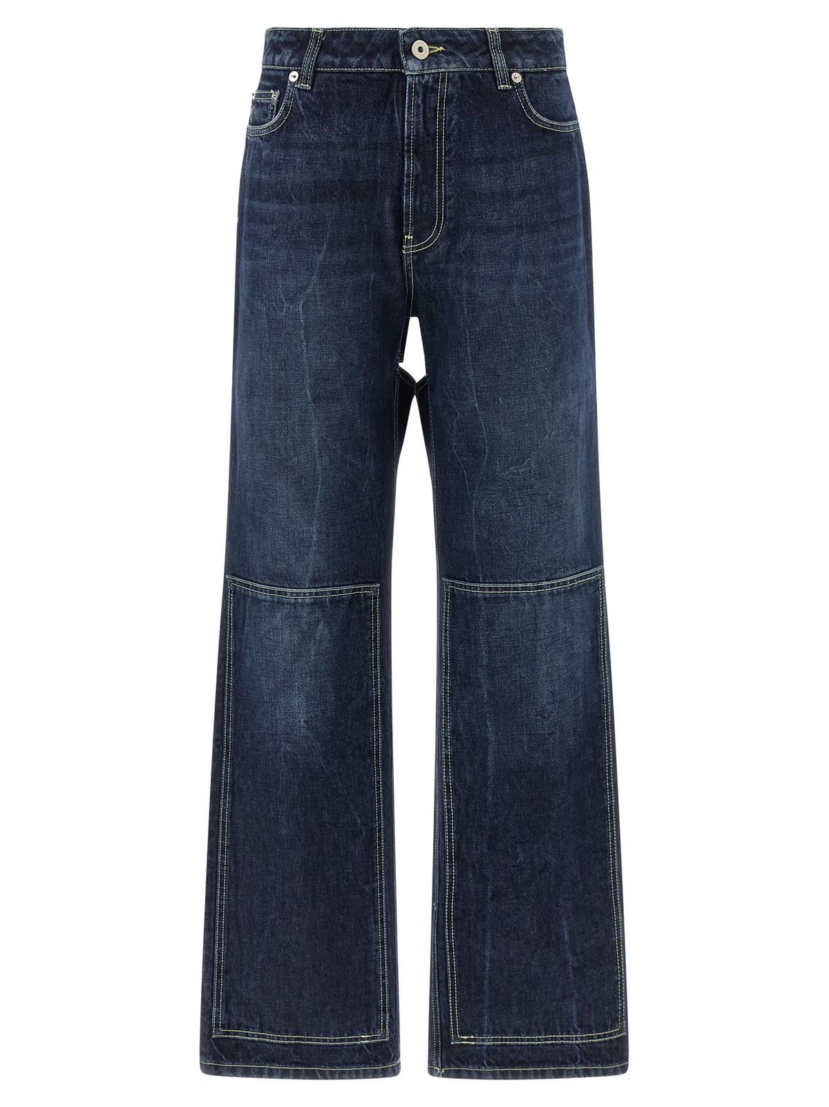 Jean Paul Gaultier Blue Cut-Out Jeans - Blue - Image 1 of 4
