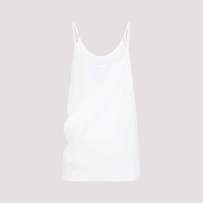 MM6 Maison Margiela Silk Mini Dress - Off White