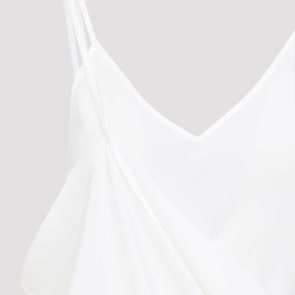 MM6 Maison Margiela Silk Mini Dress - Off White