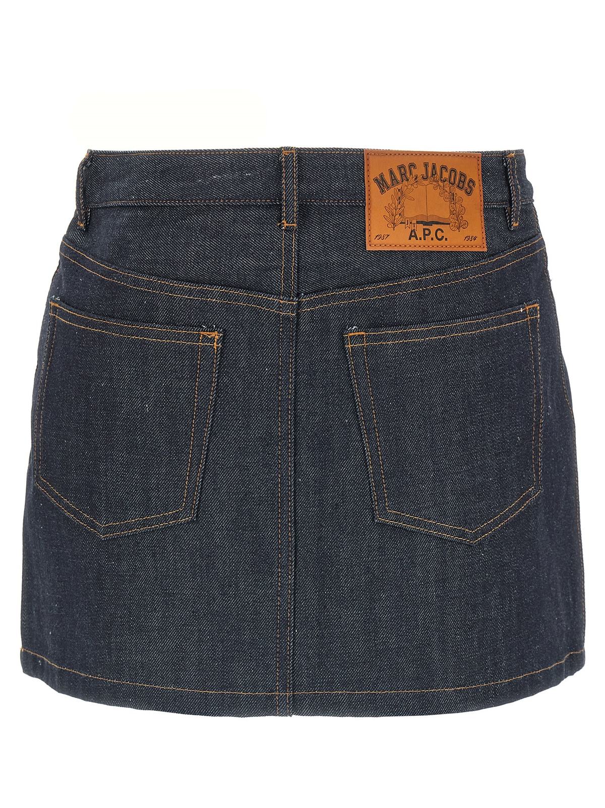 A.P.C. Marc Jacobs Capsule The Skirt Mini Skirt - Blue - Image 2 of 4