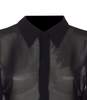 MM6 Maison Margiela Transparent Shirt - Black - Thumbnail 4