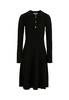 MOLO Ribbed Knit Dress - Black - Thumbnail 1