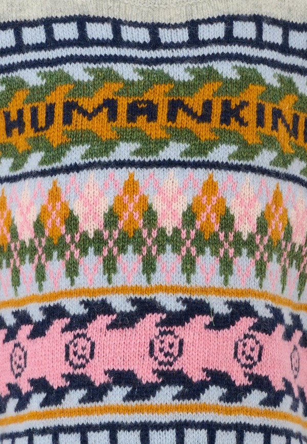 MOLO Vest Sweater With Jacquard Pattern - Multicolor