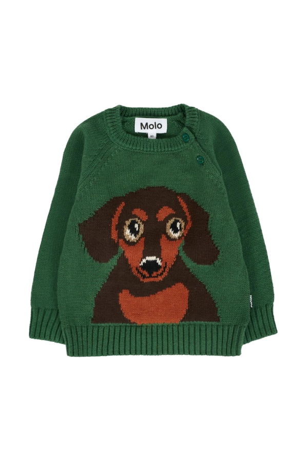 KIDS MOLO Dog Sweater - Green