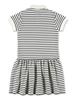 KIDS Golden Goose Polo Striped Dress - Artic Wolf/Dark Navy - Thumbnail 2