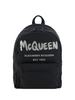 Alexander McQueen Metropolitan Graffiti Backpack - Black - Thumbnail 1