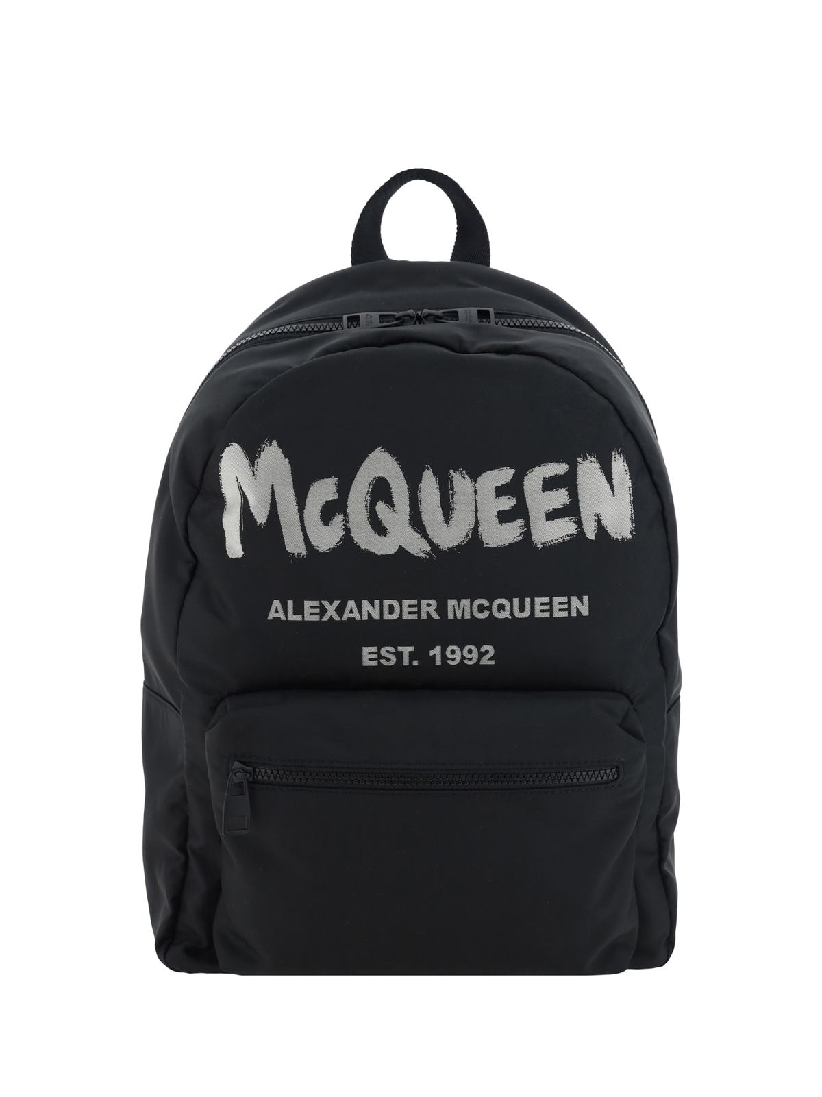 Alexander McQueen Metropolitan Graffiti Backpack - Black - Image 1 of 3