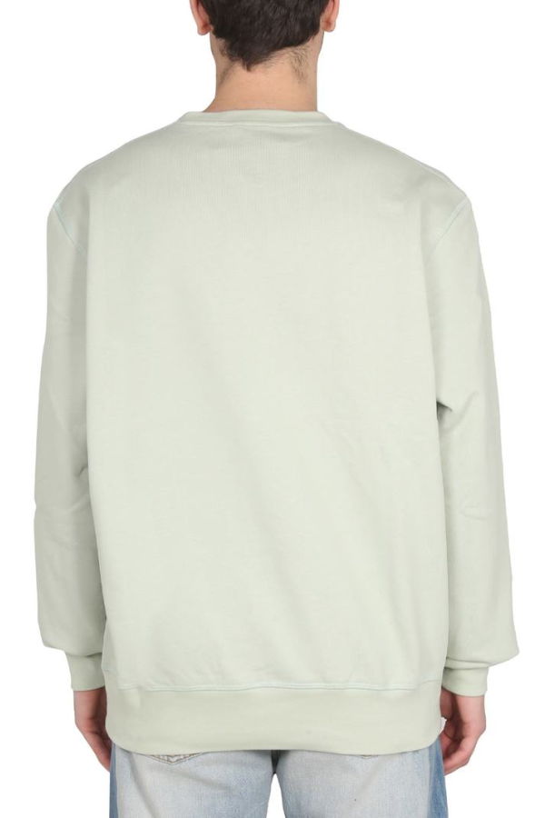 Alexander McQueen Sweatshirt With Logo Embroidery - Green