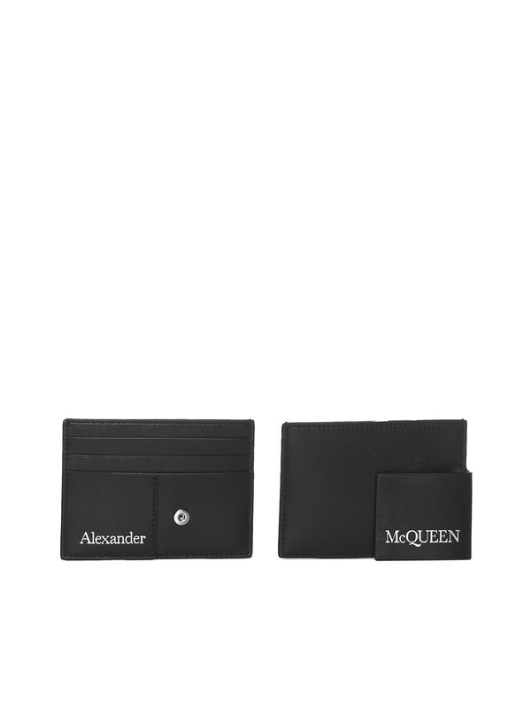 Alexander McQueen Double Card Holder - Nero