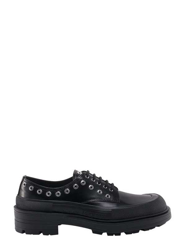 Alexander McQueen Derby Shoes With Thick Sole - Black
