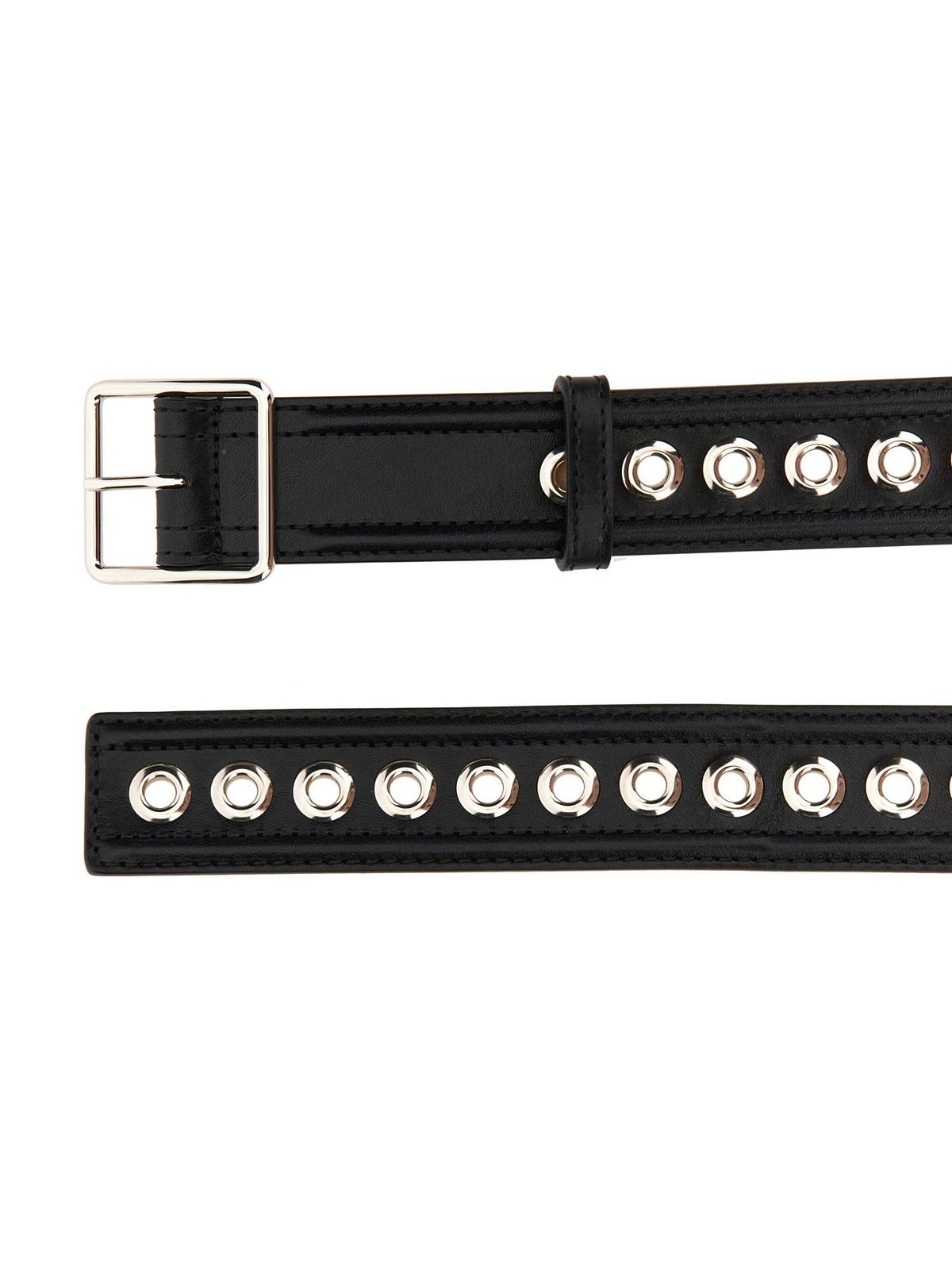 Alexander McQueen Medium Belt With Eyelets Belt - Nero - Image 3 of 3