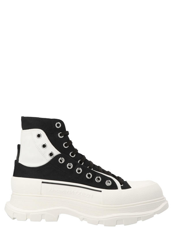 Alexander McQueen Canvas Sack Sneakers - White/Black