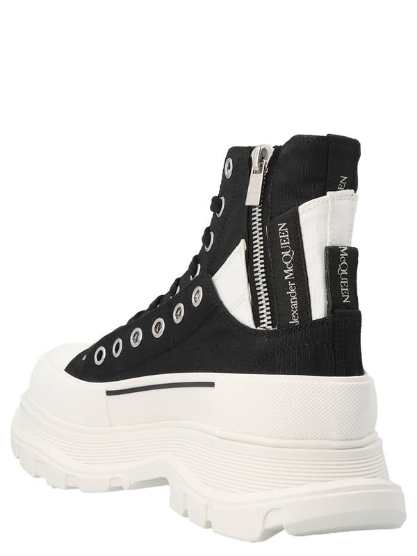 Alexander McQueen Canvas Sack Sneakers - White/Black