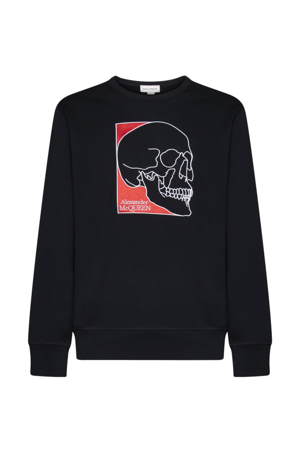 Alexander McQueen Logo Embroidery Sweatshirt - Black