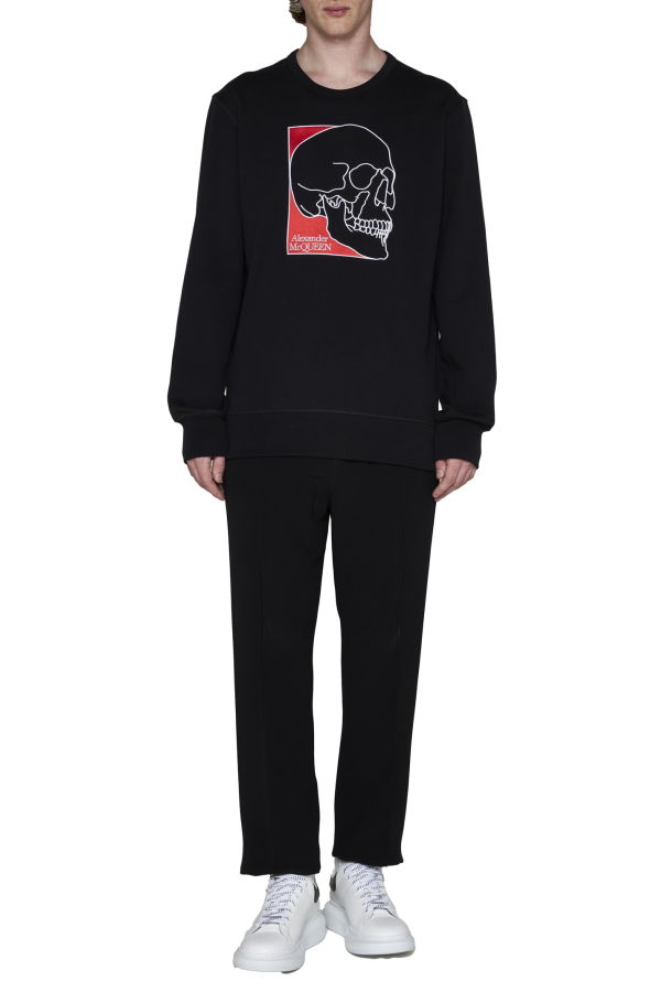 Alexander McQueen Logo Embroidery Sweatshirt - Black