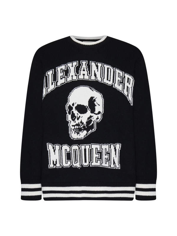 Alexander McQueen Varsity Sweater - Nero