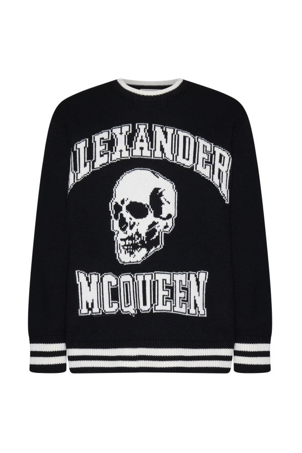 Alexander McQueen Varsity Sweater - Nero