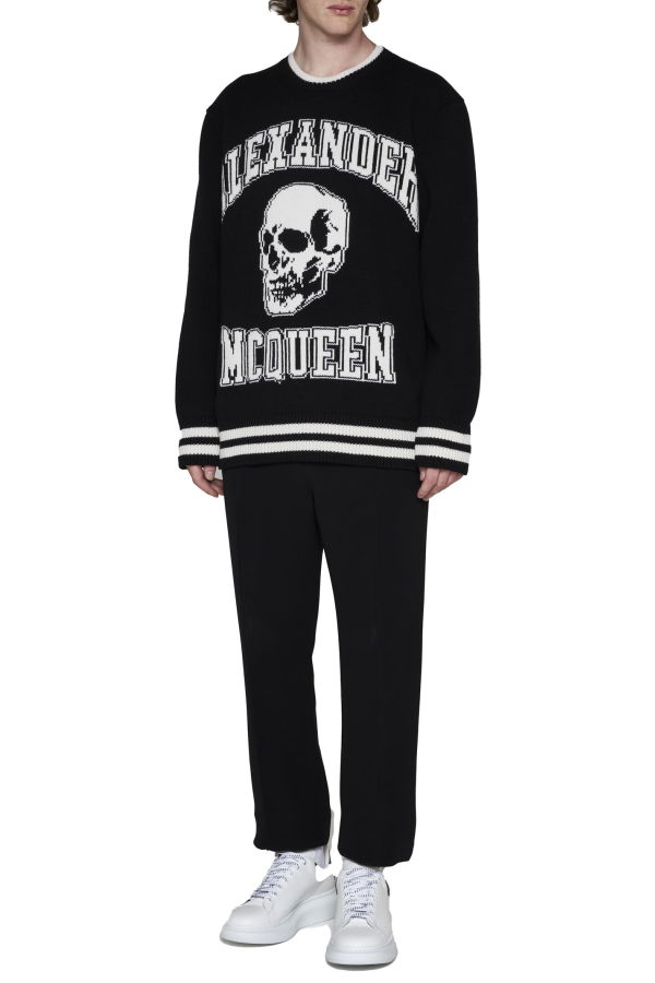 Alexander McQueen Varsity Sweater - Nero