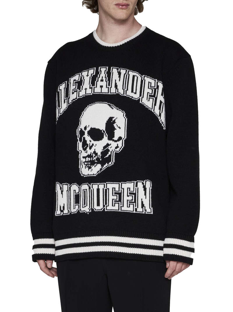 Alexander McQueen Varsity Sweater - Nero
