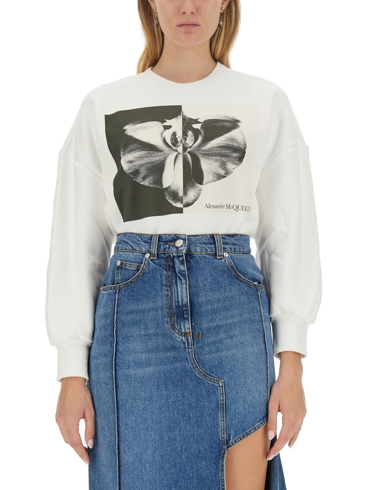 Alexander McQueen Printed Sweatshirt - Multicolor - Image 1 of 4