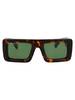 Off-White Leonardo Sunglasses - 6055 Havana Green - Thumbnail 1