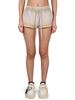 Off-White Drawstring High Waist Shorts - Beige - Thumbnail 1