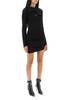 Off-White Viscose Mini Dress - Black - Thumbnail 2
