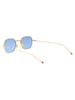 Thom Browne Ues936b-g0001 Sunglasses - 18K Gold Plate Titanium / Blue Lens - Thumbnail 4