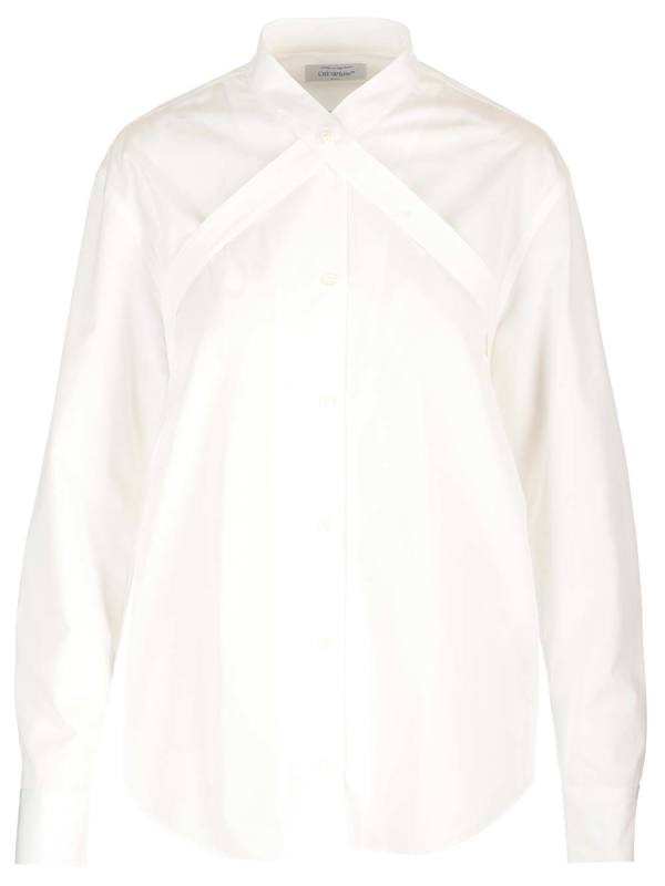 Off-White Crossed Bands Shirt - White