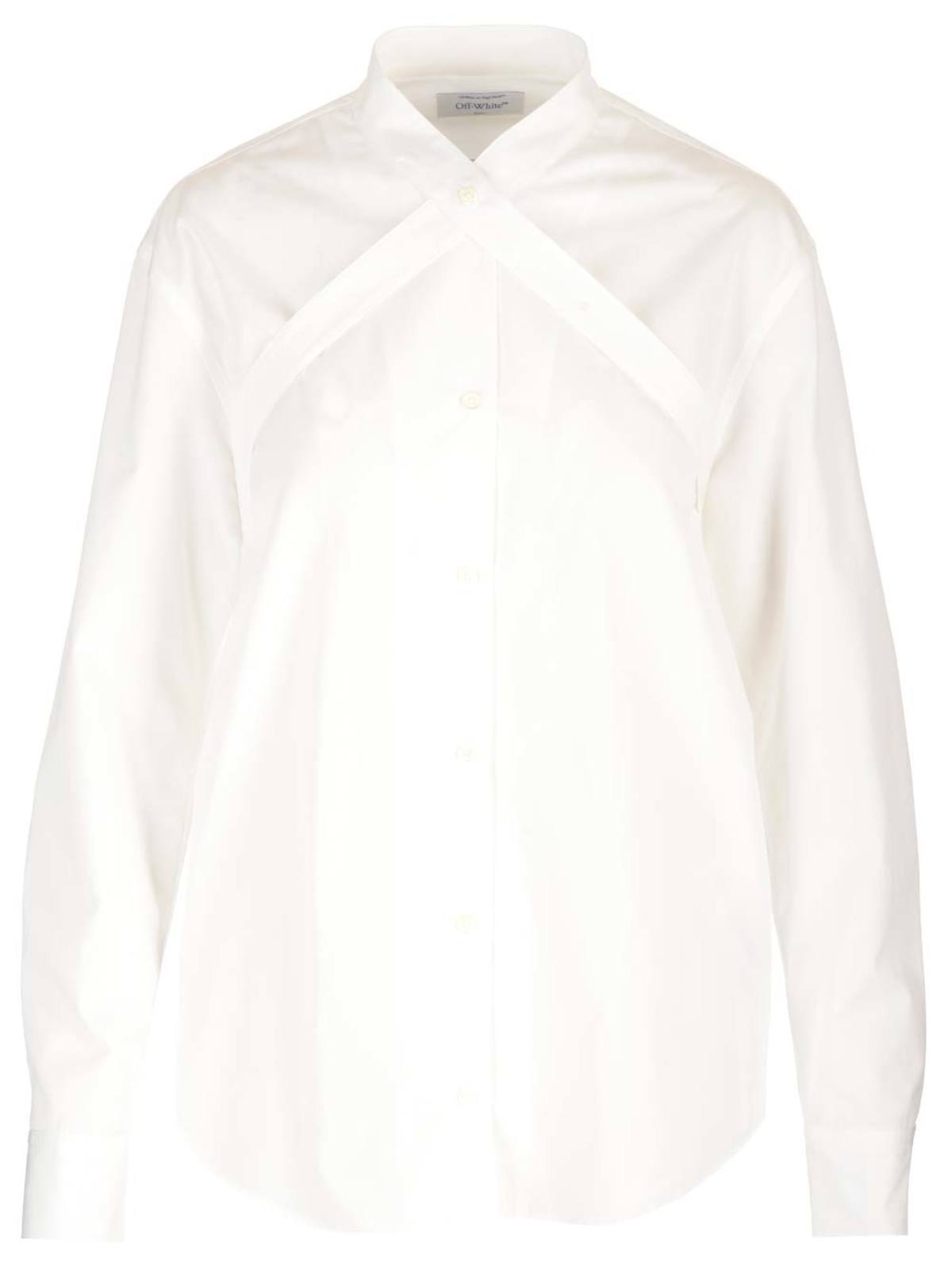 Off-White Crossed Bands Shirt - White - Image 1 of 4