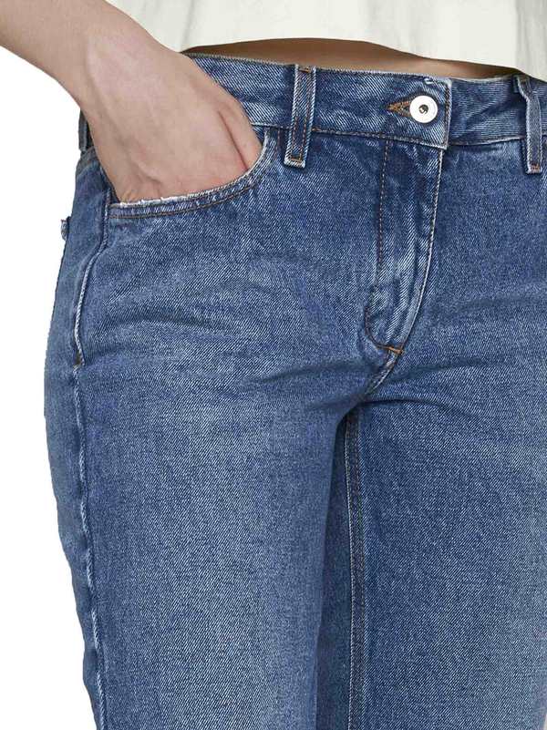 Off-White High-rise Flared Jeans - Denim