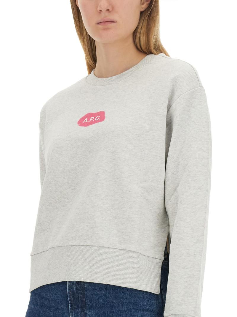 A.P.C. Cotton Sweatshirt - Gray