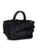 Ganni Ruffled Top Handle Bag - Black - Thumbnail 2