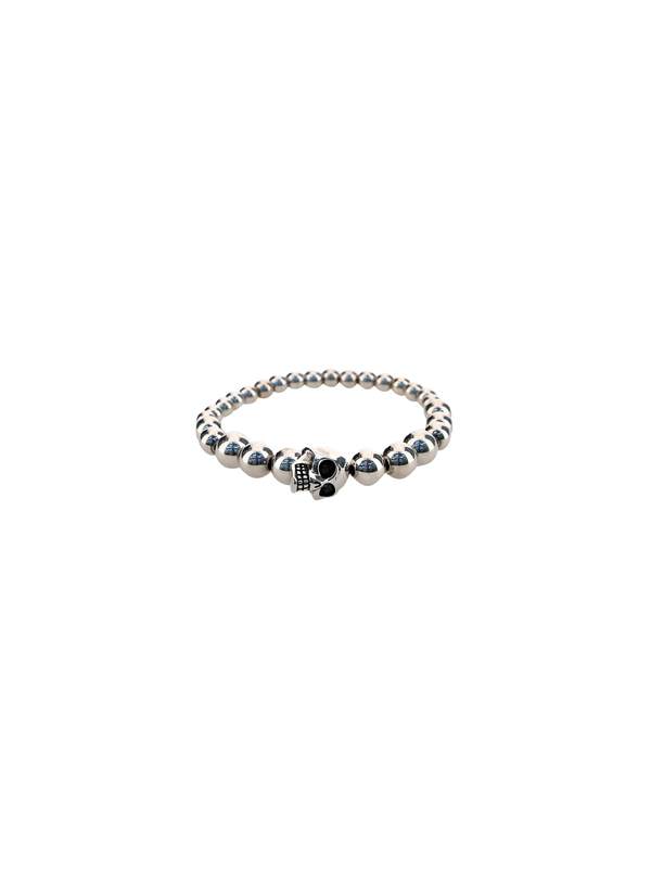 Alexander McQueen Metal Skull Bracelet - Mcq0911sil. V.b. Antil