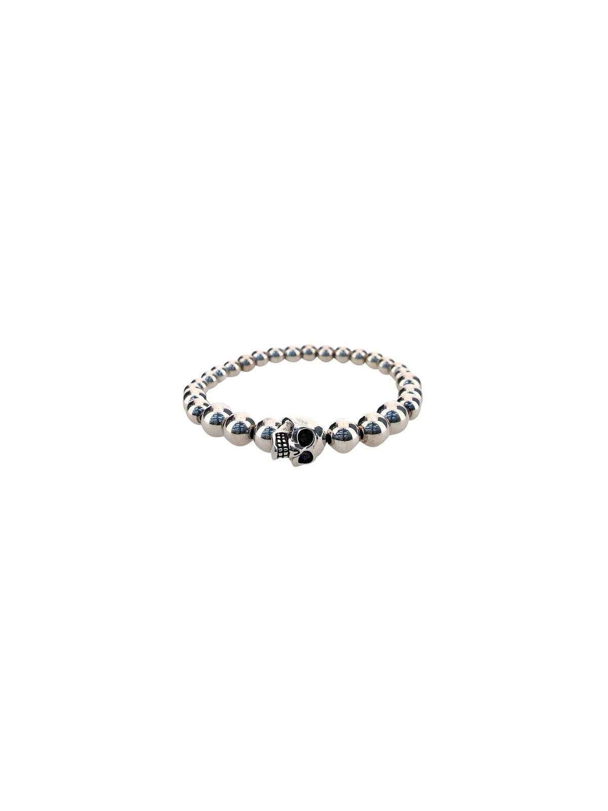 Alexander McQueen Metal Skull Bracelet - Mcq0911sil. V.b. Antil - Image 1 of 3