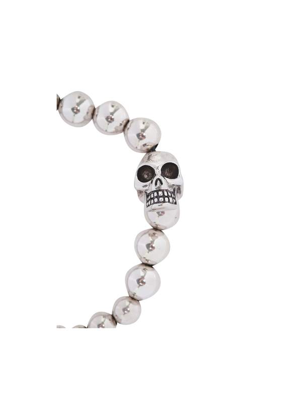 Alexander McQueen Metal Skull Bracelet - Mcq0911sil. V.b. Antil